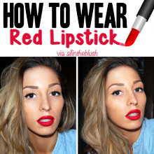 How To Wear Red Lipstick - All In The Blush