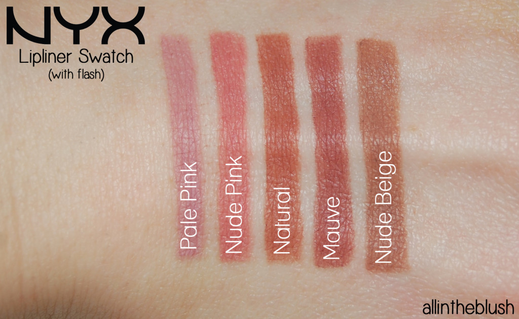 NYX Slim Lip Pencils - Review & Swatches - All In The Blush