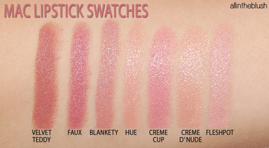 MAC Nude Lipstick Swatches