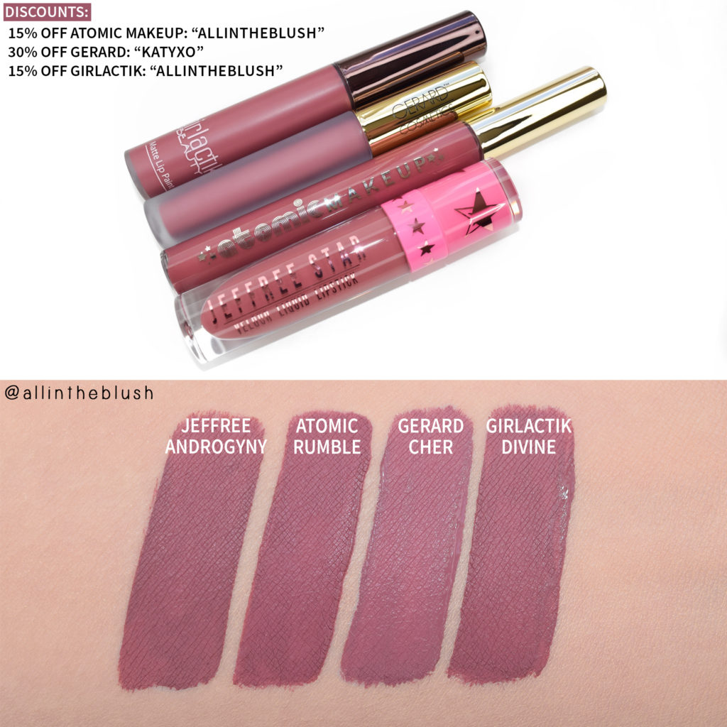 Jeffree Star Androgyny Velour Liquid Lipstick Dupes All In The Blush