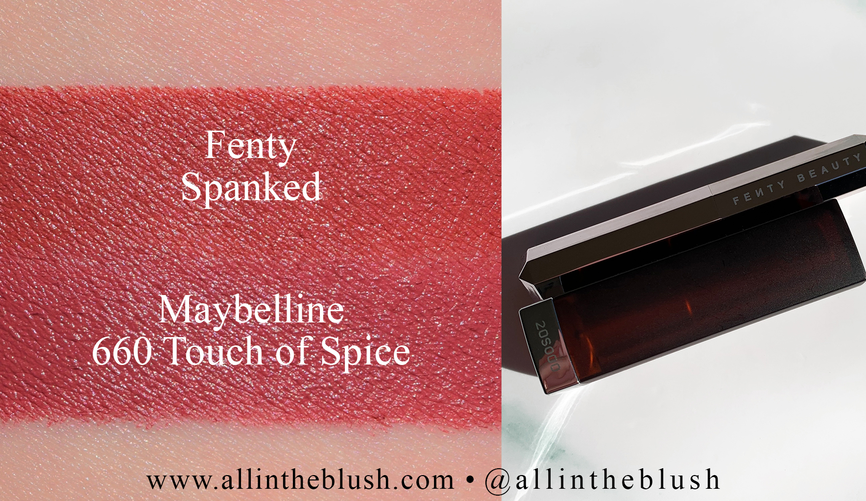 Review: Fenty Beauty Mattemoiselle Lipstick In 'Spanked' — Glossip Girl