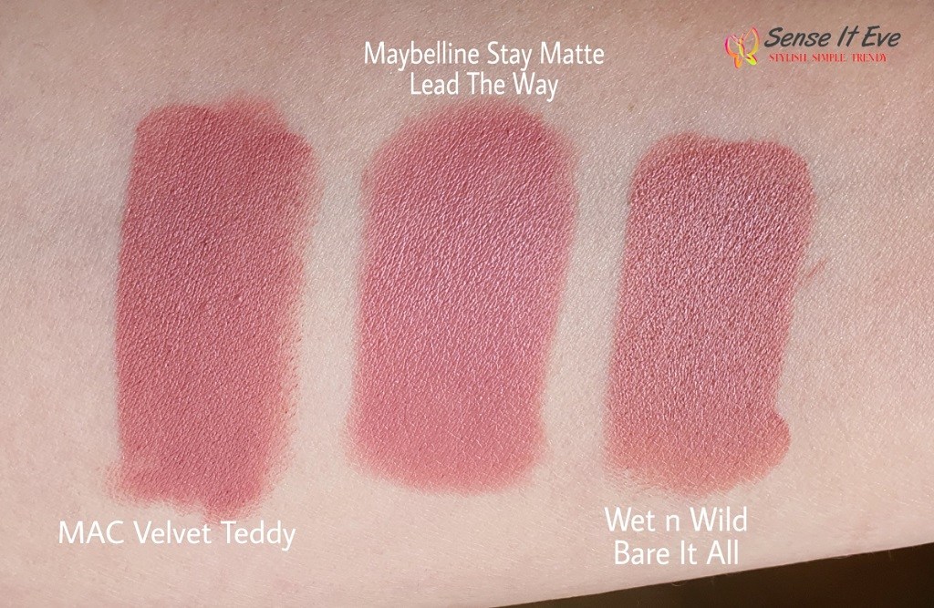 MAC Velvet Teddy dupe: Essence XXXL Longlasting Lipgloss matt