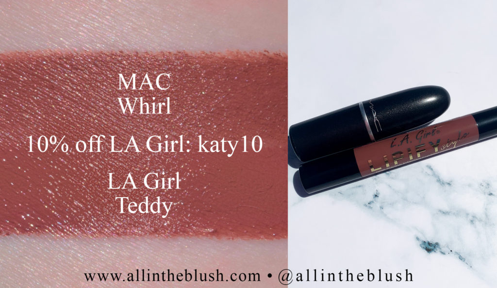 MAC Whirl Lipstick Dupes