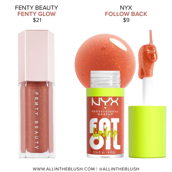 Fenty Beauty Fenty Glow Gloss Bomb Dupes - All In The Blush