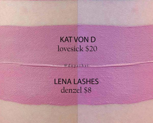 Kat Von D Lovesick Everlasting Liquid Lipstick Dupes - All In The Blush