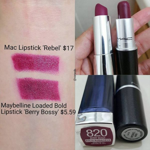 MAC Rebel Lipstick Dupes - All In The Blush