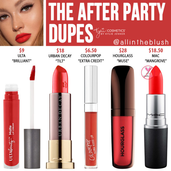 Kylie Cosmetics The After Party Liquid Lipstick Dupes - All In The Blush