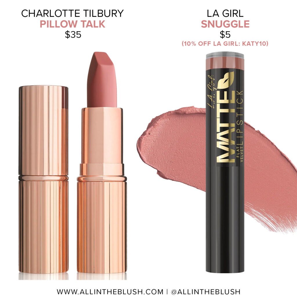 Charlotte Tilbury Pillow Talk Lipstick Dupes