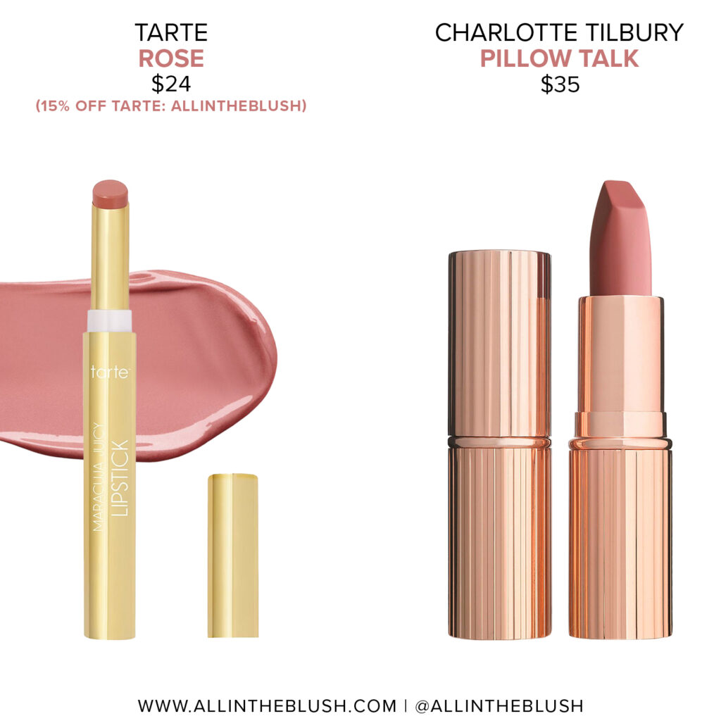 Charlotte Tilbury Pillow Talk Lipstick Dupes