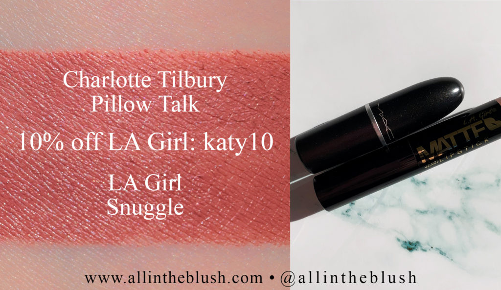 Charlotte Tilbury Pillow Talk Matte Revolution Lipstick Dupes