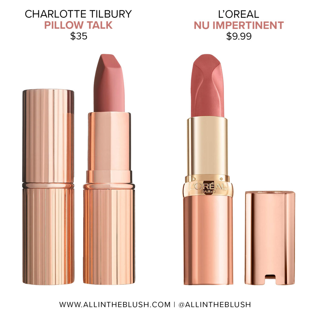 Charlotte Tilbury Pillow Talk Lipstick Dupes