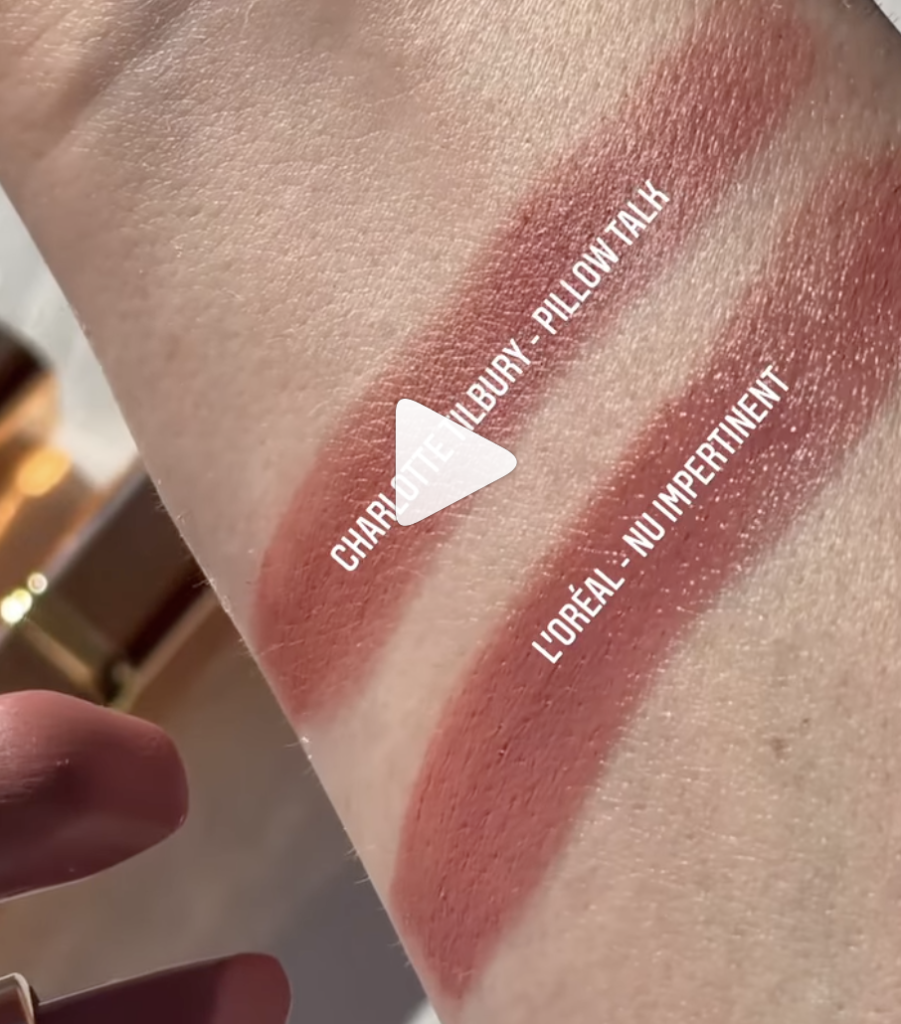 Charlotte Tilbury Pillow Talk Matte Revolution Lipstick Dupes