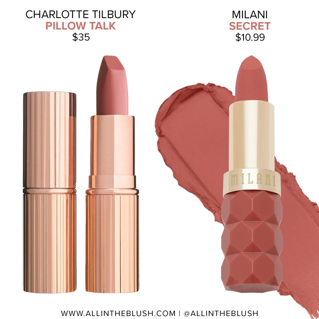 Charlotte Tilbury Pillow Talk Lipstick Dupes