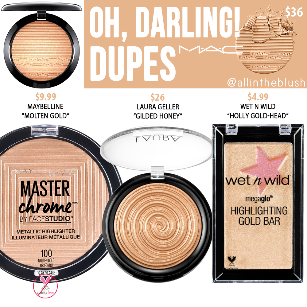 MAC Darling! Extra Skinfinish Highlighter Dupes - All In Blush