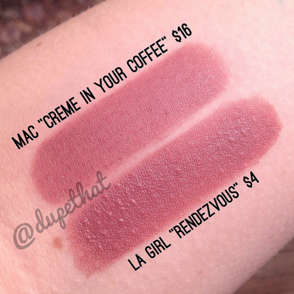 MAC Creme In Your Coffee Lipstick Dupes - All In The Blush