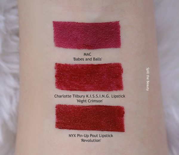 Charlotte Tilbury Night Crimson K I S S I N G Lipstick Dupes All In