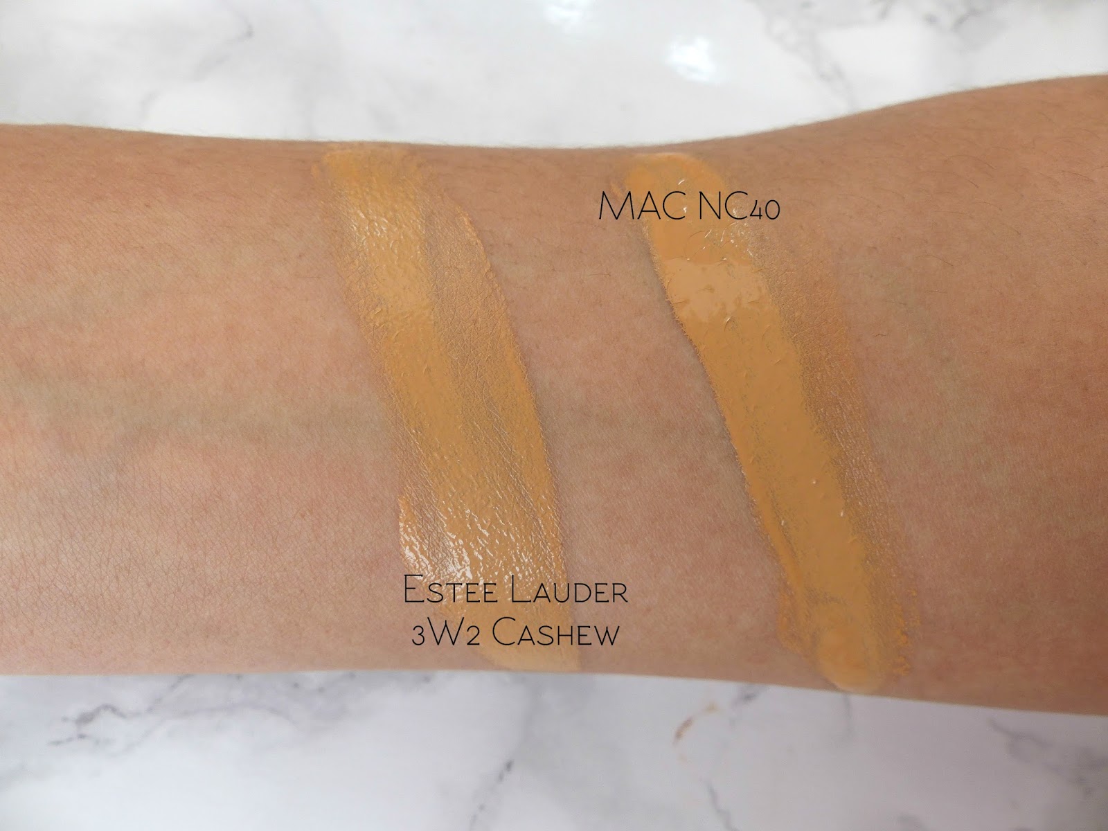 MAC NC40 Studio Fix Fluid Foundation Dupes - All In The Blush