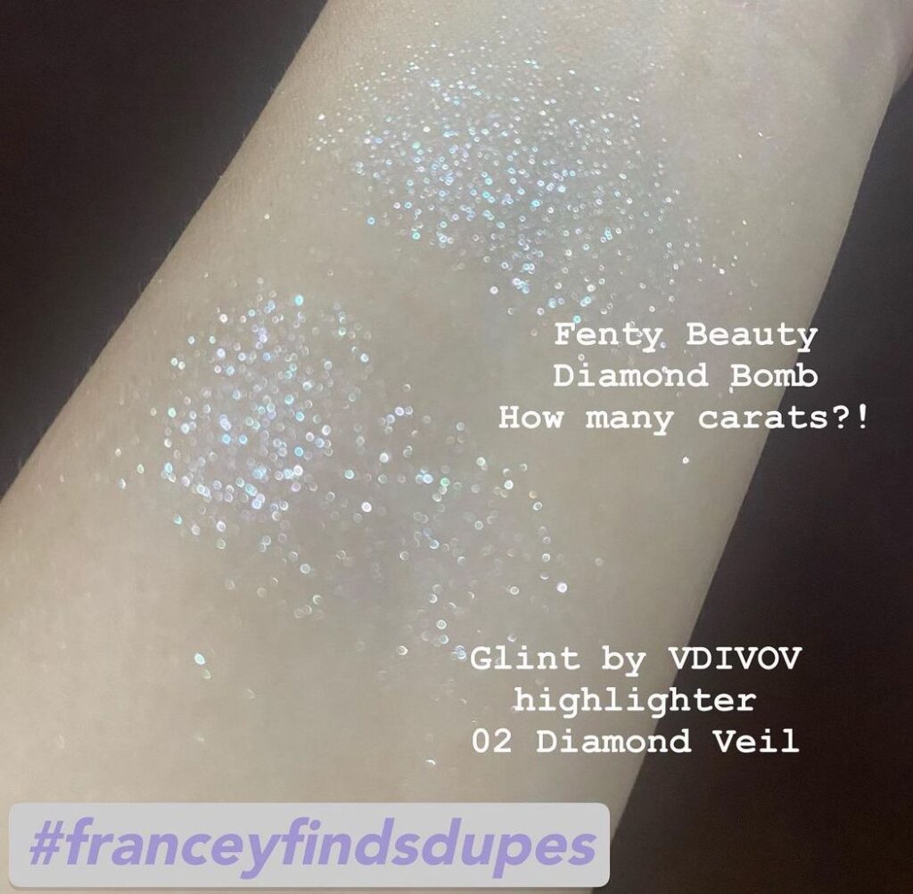 Fenty Beauty How Many Carats?! Diamond Bomb All-Over Diamond Veil Dupes