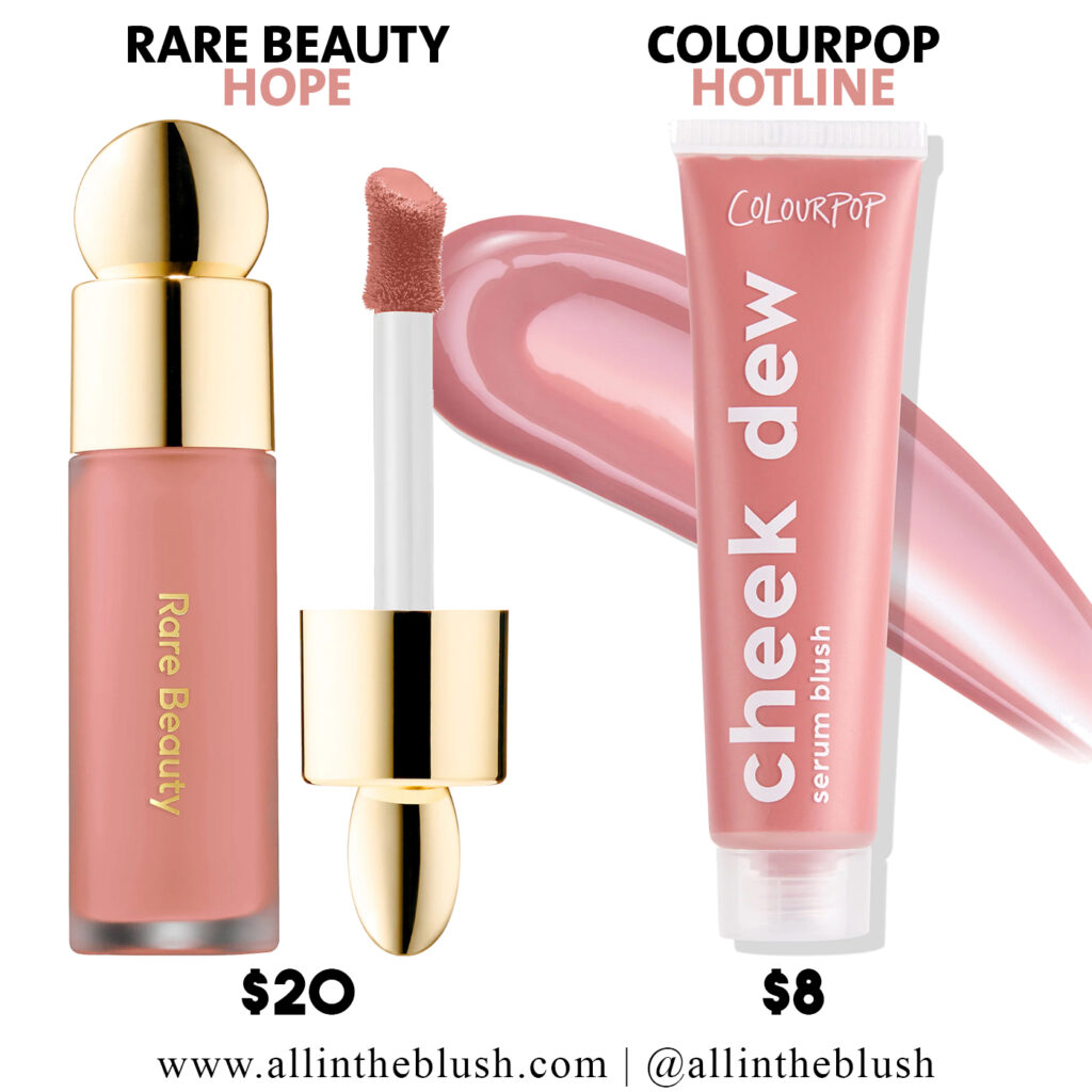 Rare Beauty Hope Soft Pinch Liquid Blush Dupes