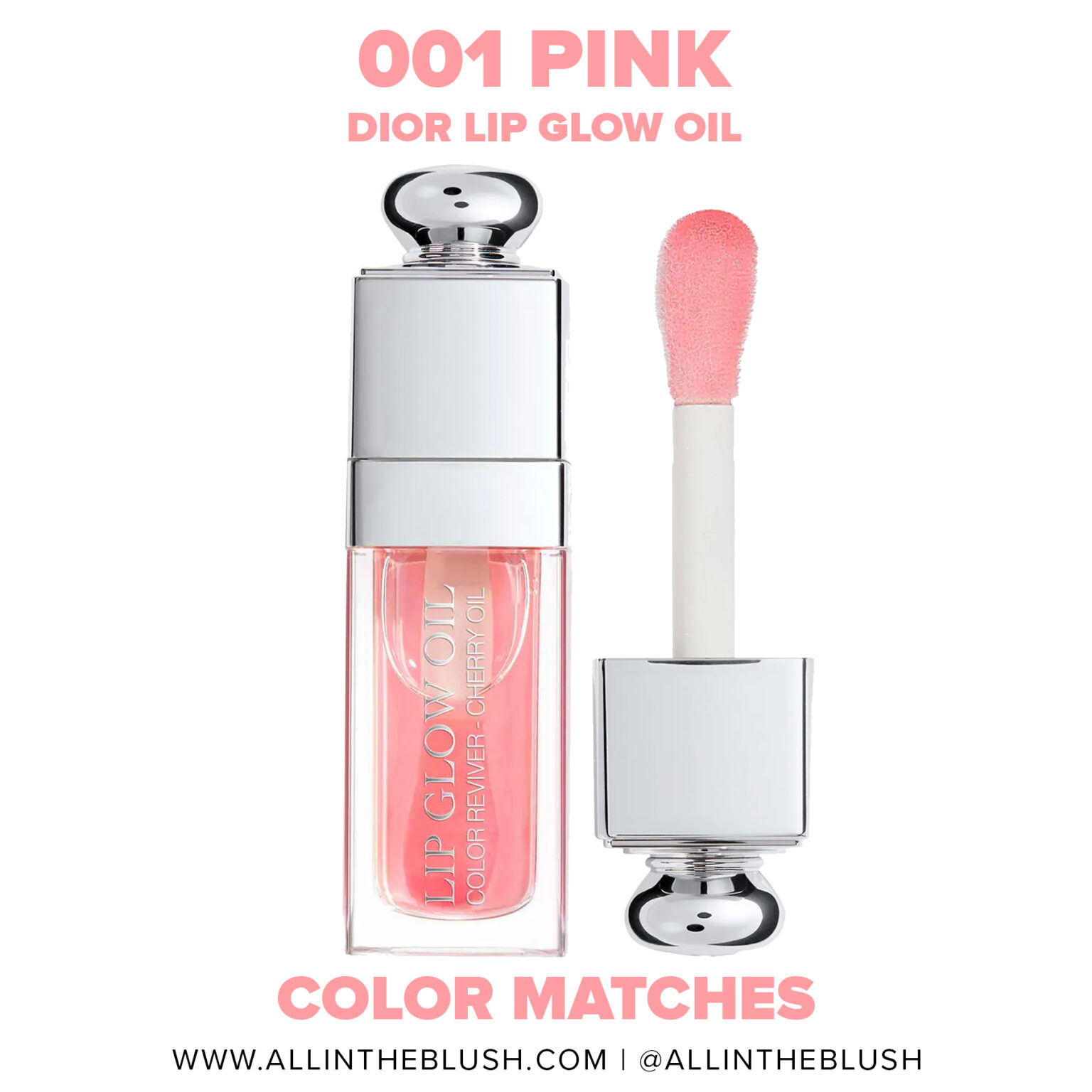 Dior 001 Pink Addict Lip Glow Oil Dupes » All In The Blush