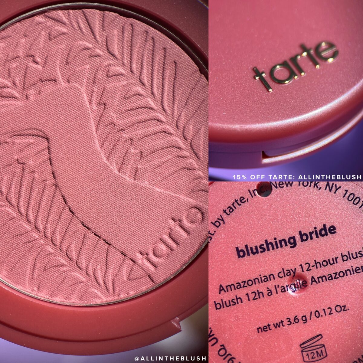 Tarte Amazonian Clay Blush "Blushing Bride"