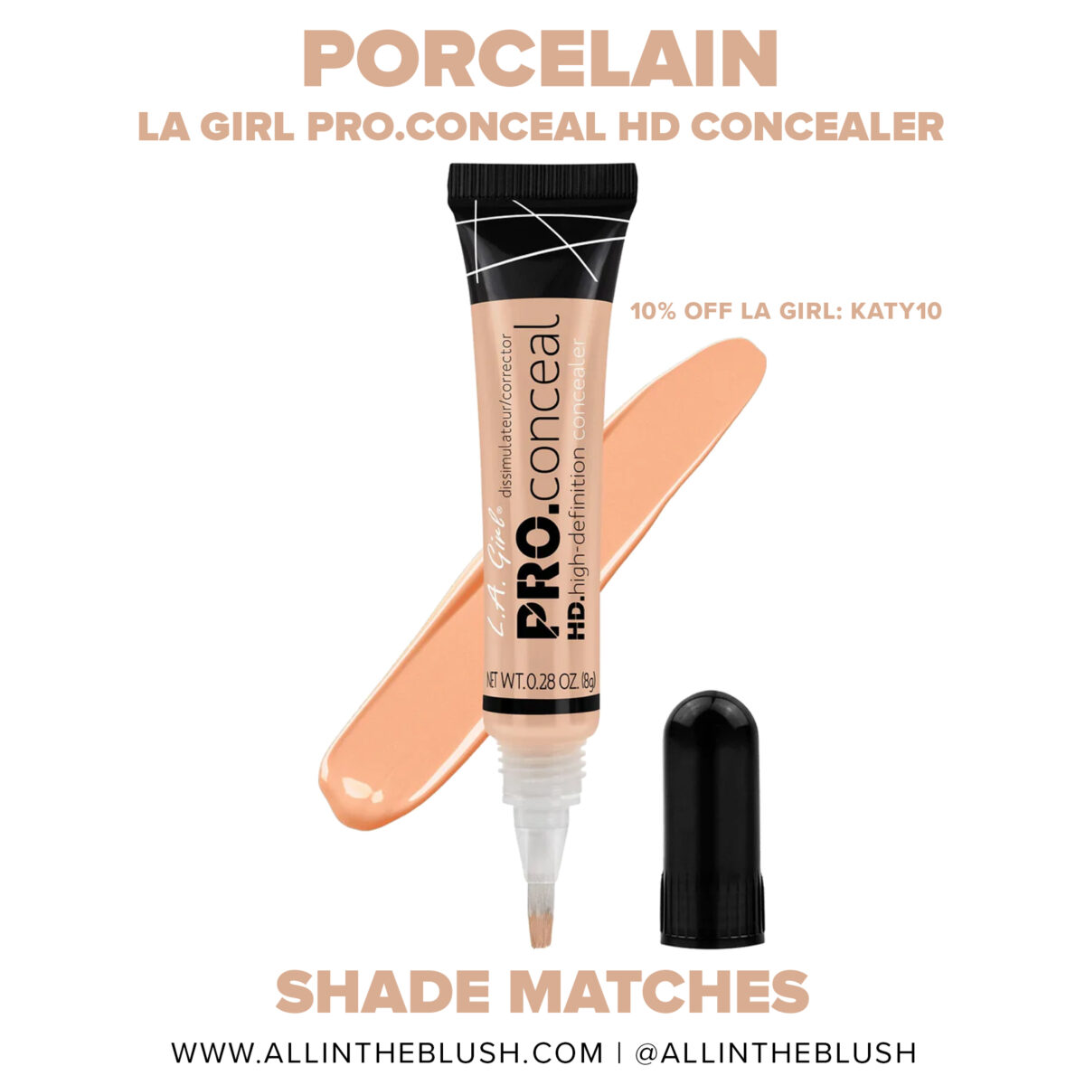 Shade Match: LA Girl HD Pro.Conceal Porcelain